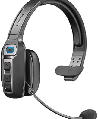 LEVN Bluetooth Headset with Microphone, Trucker Bluetooth Headset with AI Noise Cancelling & Mute Button, Wireless On-Ear Headphones 60 Hrs Working Time, for Trucker Home Office Remote Work Zoom